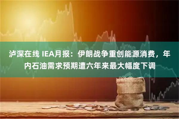 泸深在线 IEA月报：伊朗战争重创能源消费，年内石油需求预期遭六年来最大幅度下调